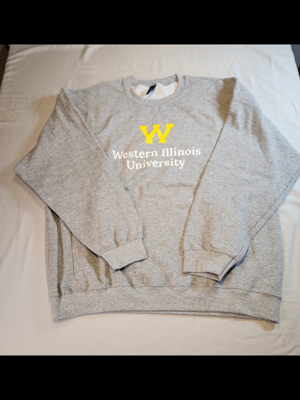 Gildan Gray Sweatshirt Western Illinois Leathernecks NCAA College Fan Apparel XL